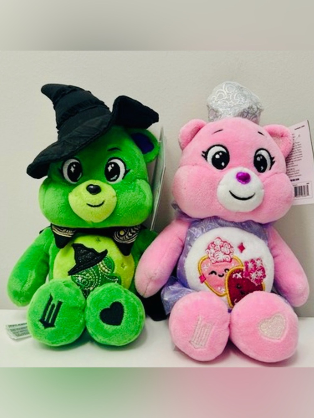 NEW!! Wicked X Care Bears Limited Edition Glinda and Elphaba Plush Set-(NWT)